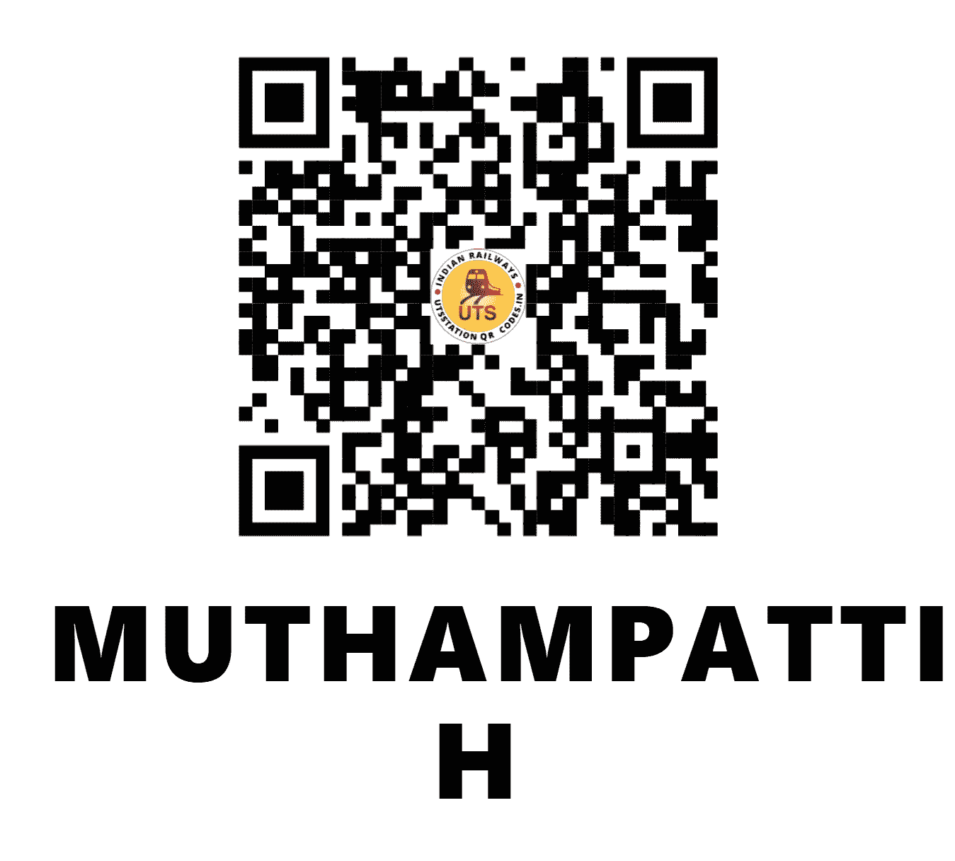 UTS QR Code for MUTHAMPATTI H - MPC - SW (TAMIL NADU)